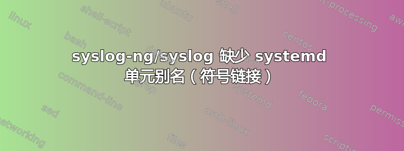 syslog-ng/syslog 缺少 systemd 单元别名（符号链接）