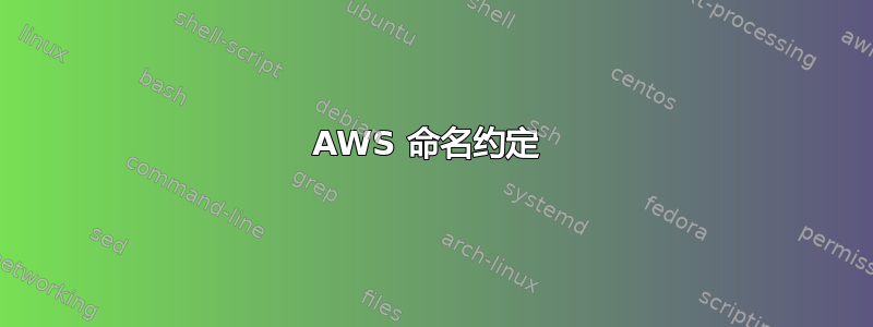 AWS 命名约定 