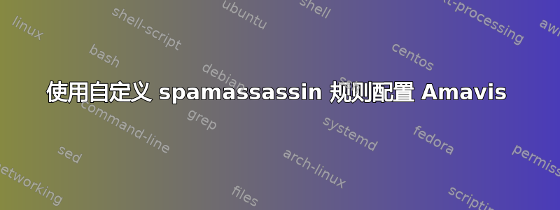 使用自定义 spamassassin 规则配置 Amavis