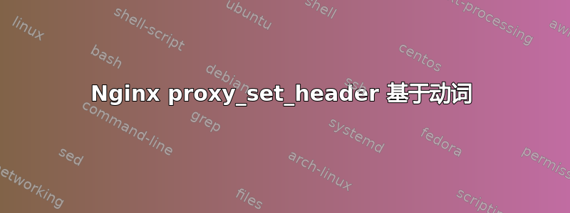 Nginx proxy_set_header 基于动词