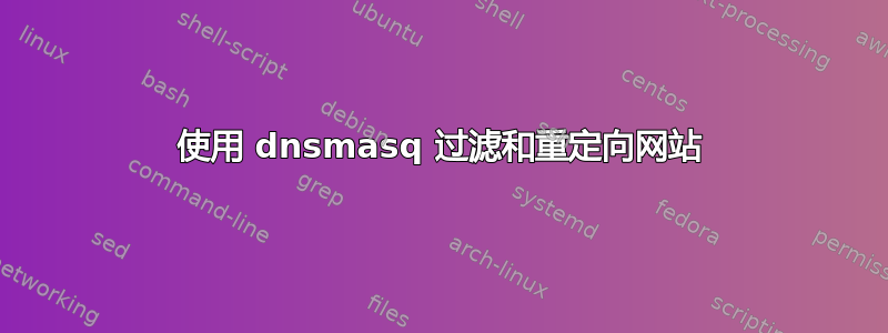 使用 dnsmasq 过滤和重定向网站