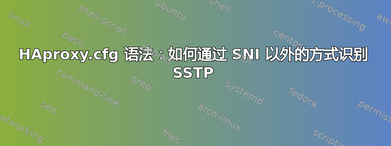 HAproxy.cfg 语法：如何通过 SNI 以外的方式识别 SSTP