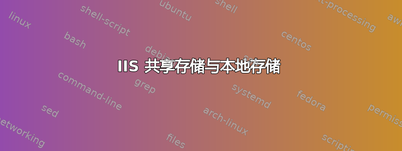 IIS 共享存储与本地存储