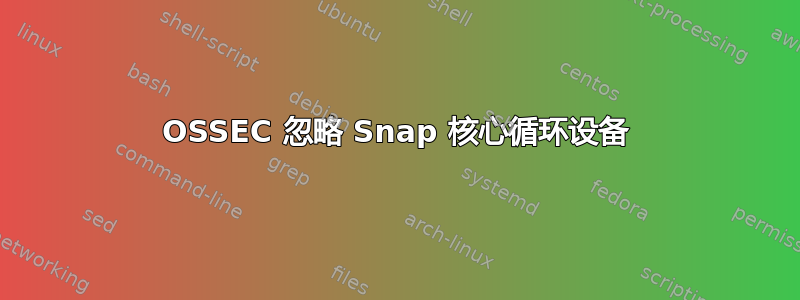 OSSEC 忽略 Snap 核心循环设备