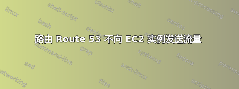 路由 Route 53 不向 EC2 实例发送流量