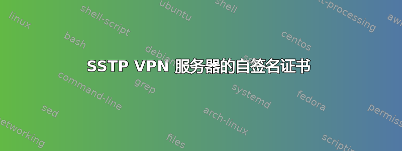 SSTP VPN 服务器的自签名证书