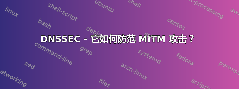 DNSSEC - 它如何防范 MITM 攻击？