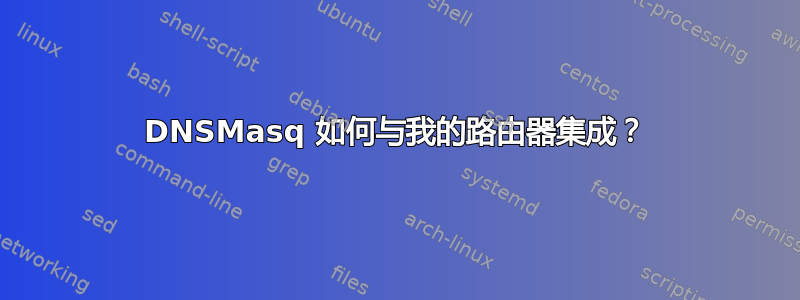 DNSMasq 如何与我的路由器集成？