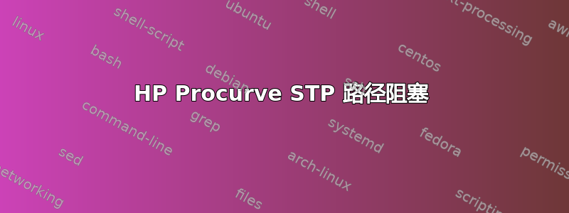 HP Procurve STP 路径阻塞