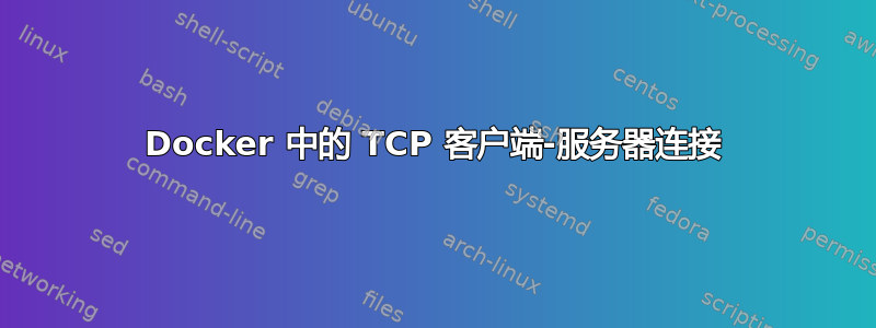 Docker 中的 TCP 客户端-服务器连接