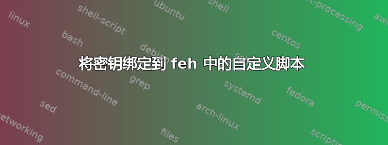 将密钥绑定到 feh 中的自定义脚本