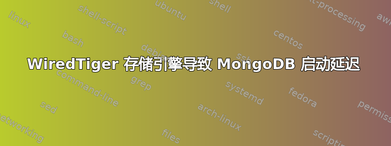 WiredTiger 存储引擎导致 MongoDB 启动延迟