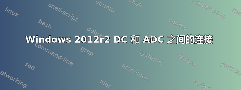 Windows 2012r2 DC 和 ADC 之间的连接