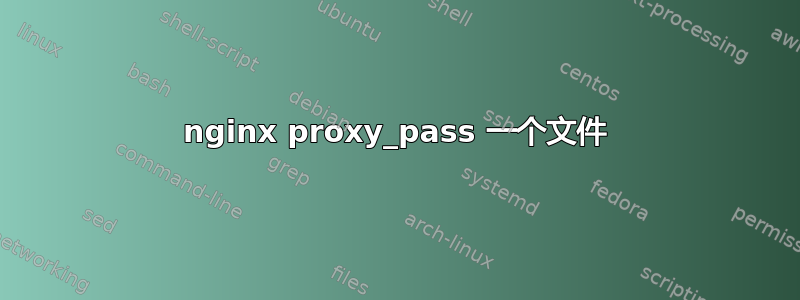 nginx proxy_pass 一个文件