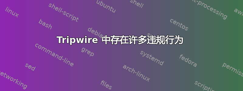 Tripwire 中存在许多违规行为