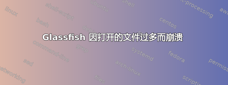 Glassfish 因打开的文件过多而崩溃