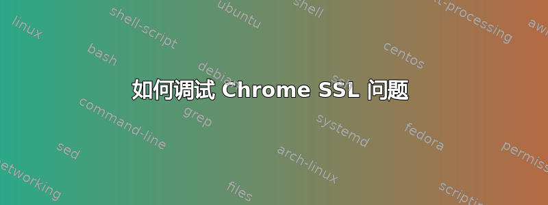 如何调试 Chrome SSL 问题