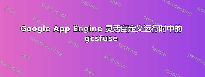 Google App Engine 灵活自定义运行时中的 gcsfuse