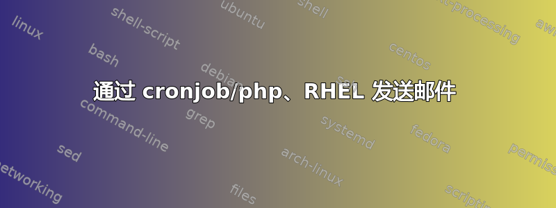 通过 cronjob/php、RHEL 发送邮件