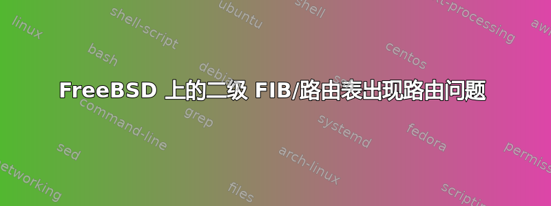 FreeBSD 上的二级 FIB/路由表出现路由问题