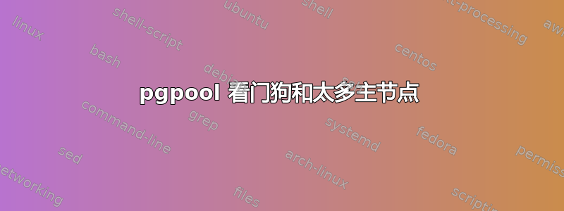 pgpool 看门狗和太多主节点