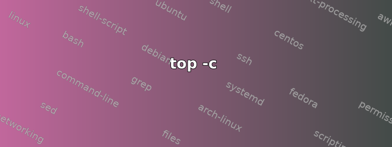 top -c