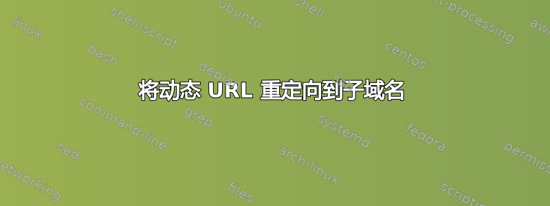 将动态 URL 重定向到子域名