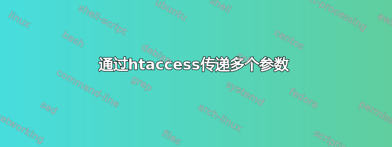 通过htaccess传递多个参数