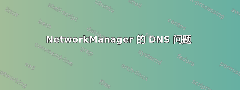 NetworkManager 的 DNS 问题