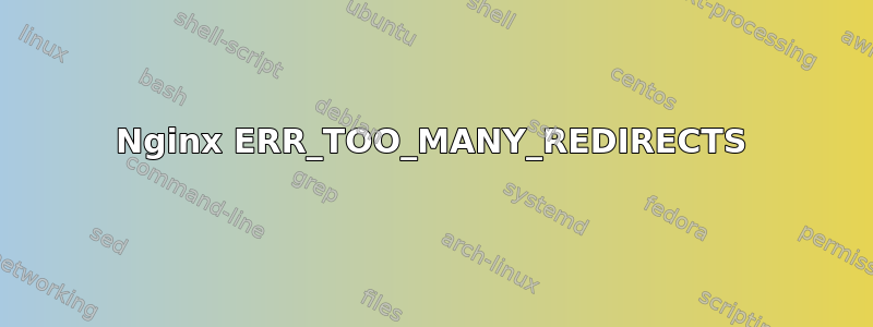 Nginx ERR_TOO_MANY_REDIRECTS