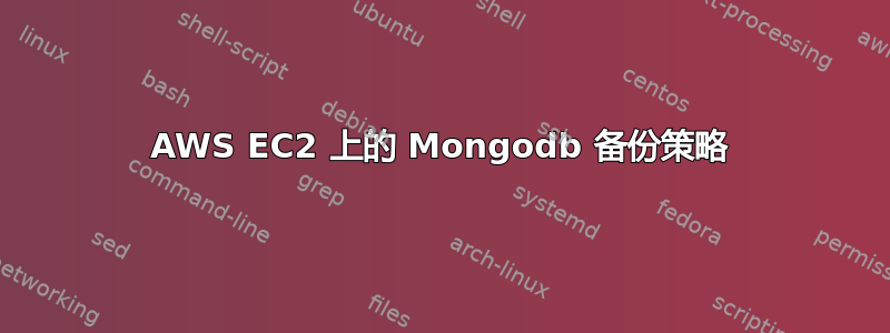 AWS EC2 上的 Mongodb 备份策略