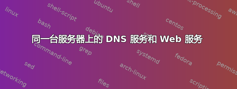 同一台服务器上的 DNS 服务和 Web 服务