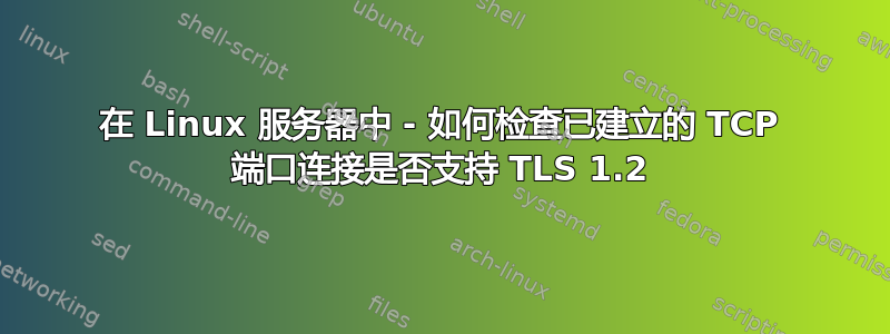 在 Linux 服务器中 - 如何检查已建立的 TCP 端口连接是否支持 TLS 1.2