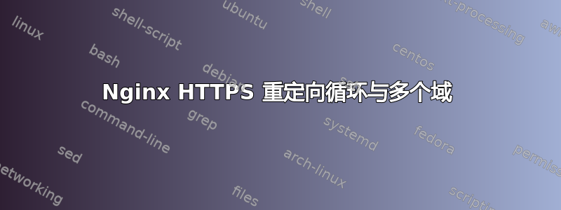 Nginx HTTPS 重定向循环与多个域