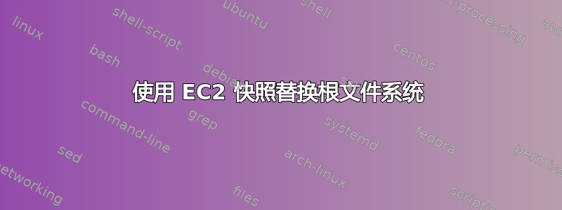 使用 EC2 快照替换根文件系统