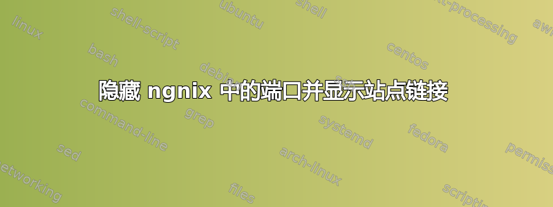 隐藏 ngnix 中的端口并显示站点链接