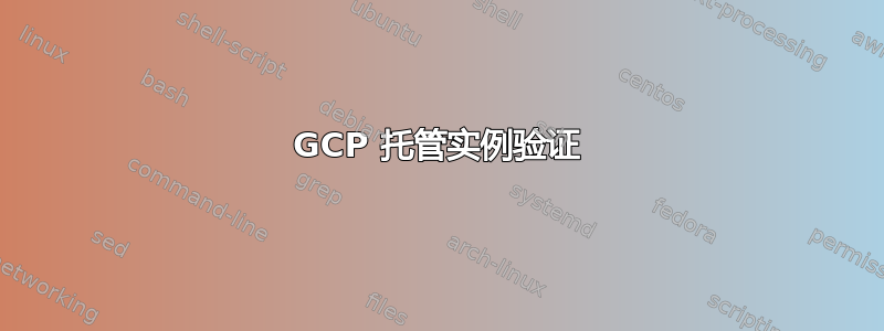 GCP 托管实例验证