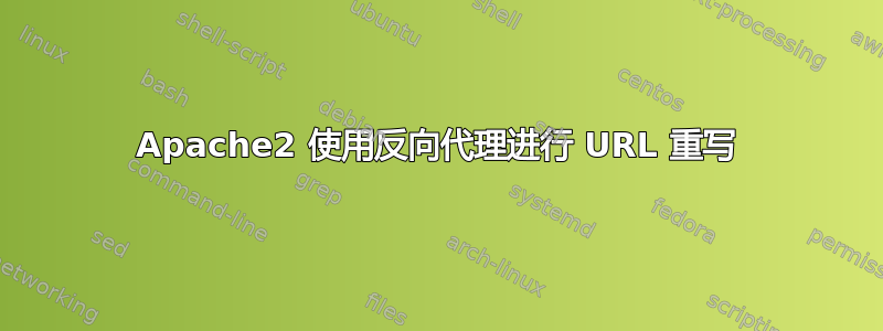 Apache2 使用反向代理进行 URL 重写