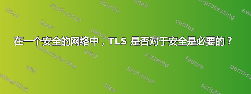 在一个安全的网络中，TLS 是否对于安全是必要的？