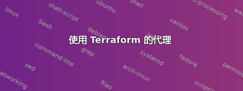 使用 Terraform 的代理