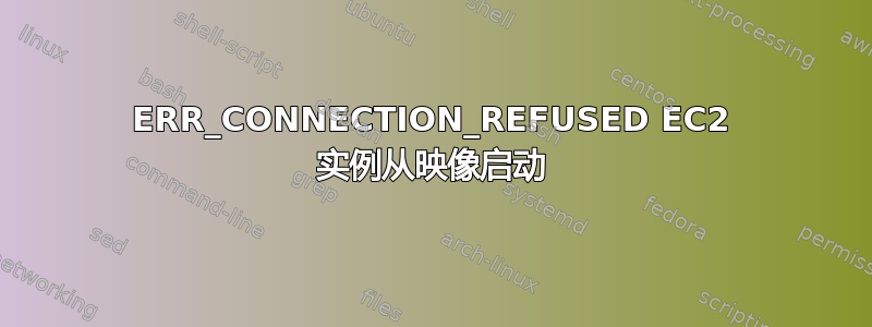 ERR_CONNECTION_REFUSED EC2 实例从映像启动