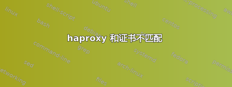 haproxy 和证书不匹配