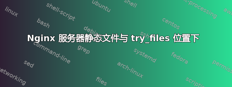 Nginx 服务器静态文件与 try_files 位置下 