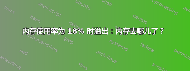 内存使用率为 18% 时溢出：内存去哪儿了？