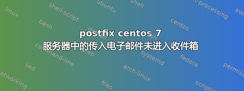 postfix centos 7 服务器中的传入电子邮件未进入收件箱