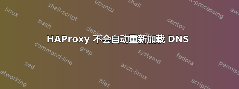 HAProxy 不会自动重新加载 DNS