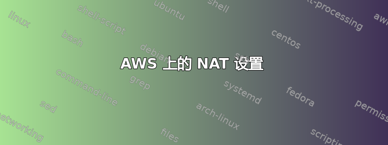 AWS 上的 NAT 设置