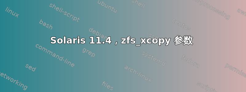 Solaris 11.4，zfs_xcopy 参数