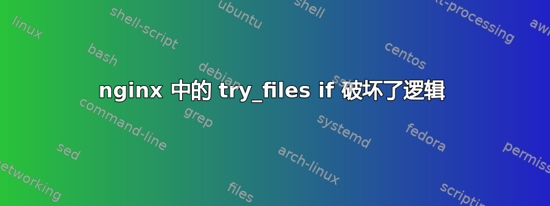 nginx 中的 try_files if 破坏了逻辑