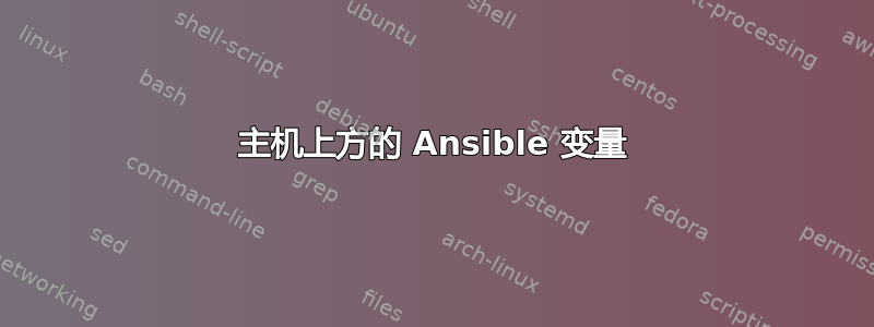 主机上方的 Ansible 变量